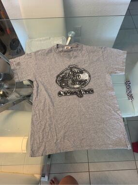 Bass Pro Shops Grey Tee with Yellow & Green Logo